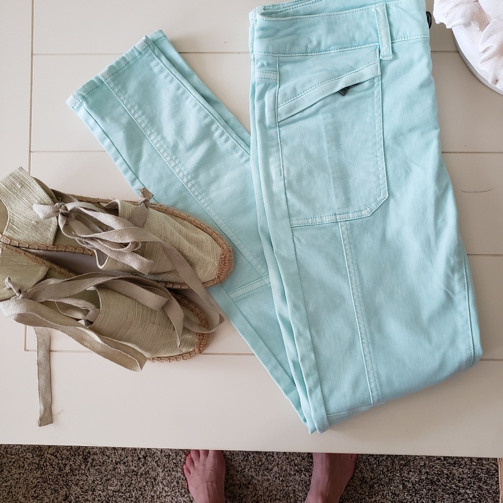 American Eagle.  Detressed cargo pants.